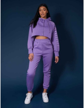 Kaiia Slogan 90'S Joggers Violet