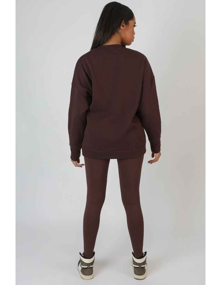 Ny Oversized Sweatshirt Chocolate