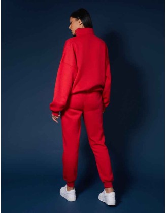 Seam Front 90S Joggers Red