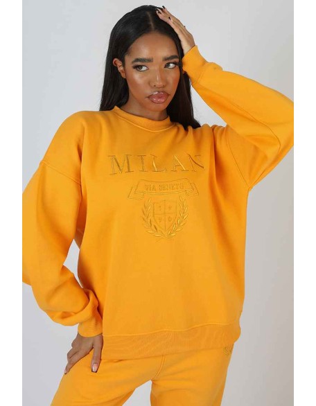 Milan Tonal Embroidered Sweatshirts Mango