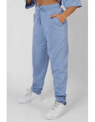 Seam Front Joggers Bluebell