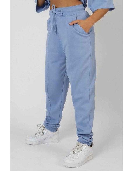 Seam Front Joggers Bluebell