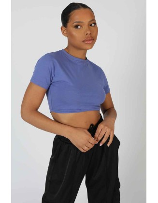 Ultimate Short Sleeve Underbust T-Shirt Purple