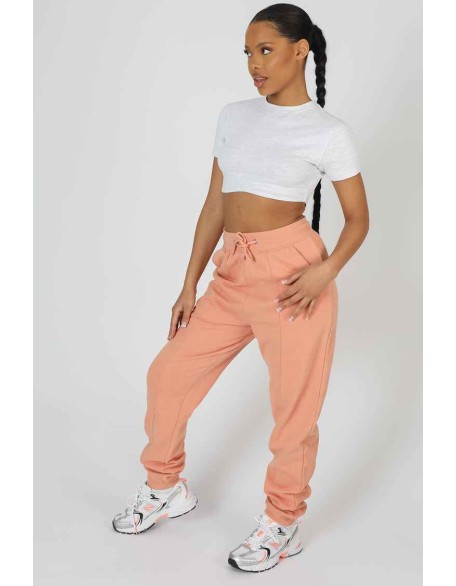 Seam Front 90S Joggers Peach