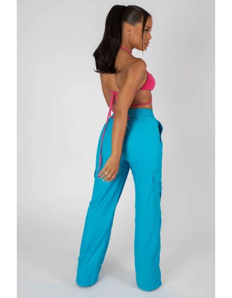 90's Butterfly Slinky Wrap Top Pink