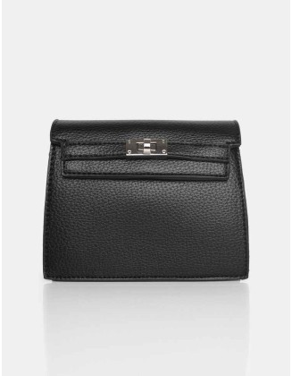 The Devlin Black PU Mini Bag