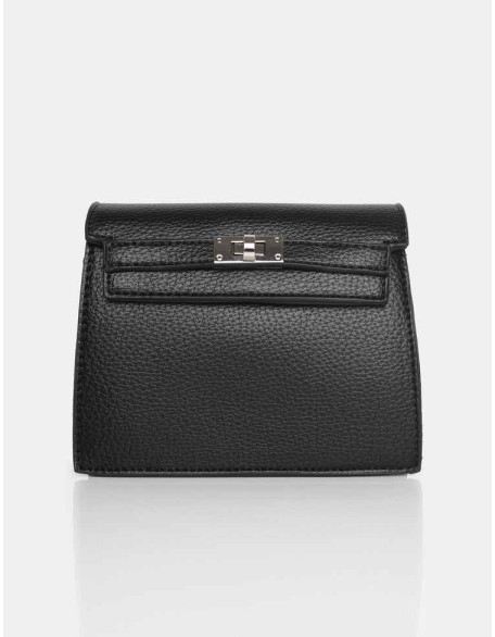 The Devlin Black PU Mini Bag