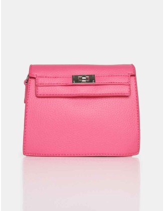 The Devlin Bright Pink PU Mini Bag