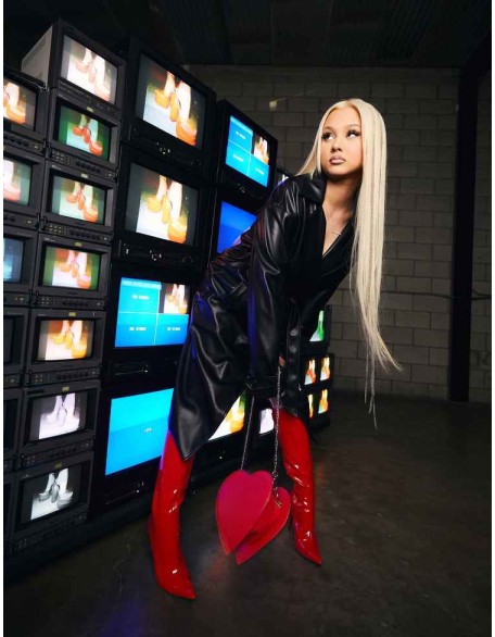 Horizon Red Patent Stiletto Knee High Boots