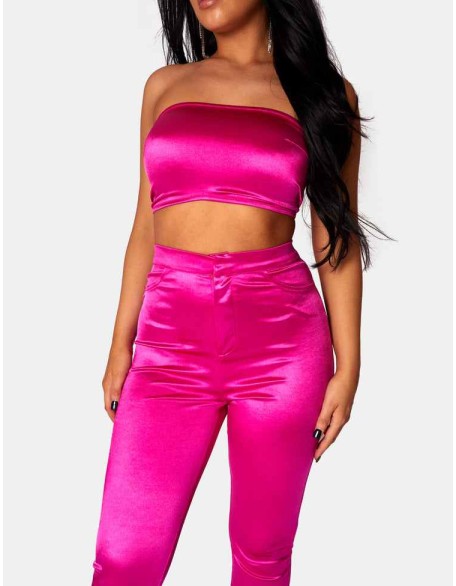 DISCO SKINNY LEG TROUSERS PINK