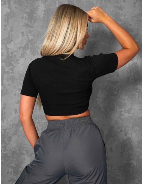 FITTED T-SHIRT BLACK