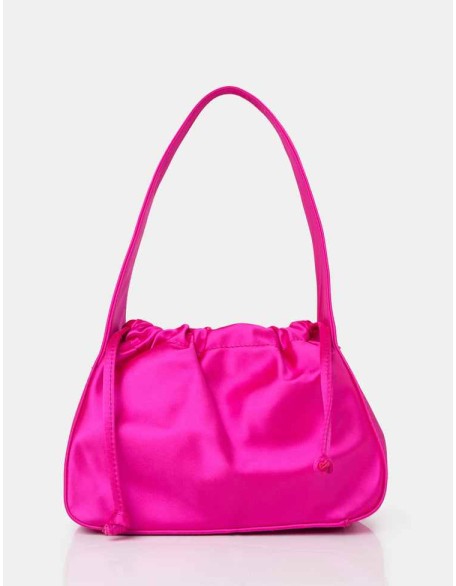 The Ella Hot Pink Satin Grab Bag