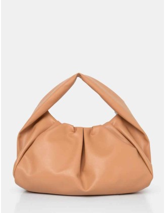 The Jace Slouched Tan Oversized Shoulder Bag