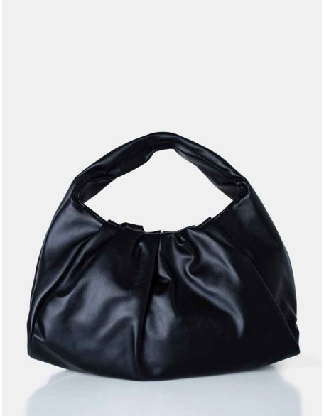 The Jace Slouched Black Oversized Shoulder Bag