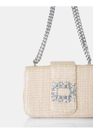 The Darcy Natural Raffia Shoulder Bag