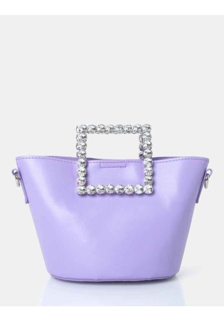 The Glam Lilac Pu Mini Bucket Grab Bag