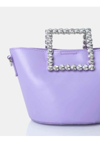 The Glam Lilac Pu Mini Bucket Grab Bag